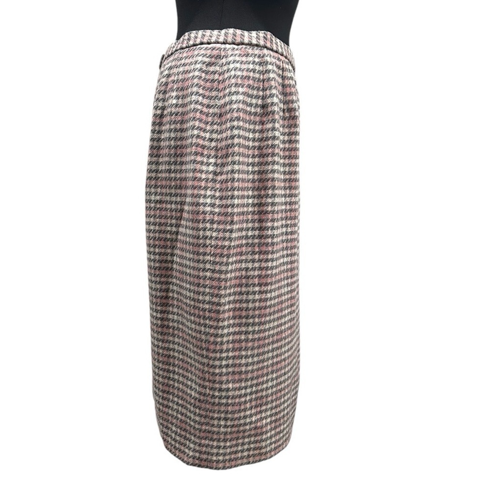Vintage Pendleton 100% Virgin Wool Plaid Pencil Skirt Size 14 - Picture 5 of 13